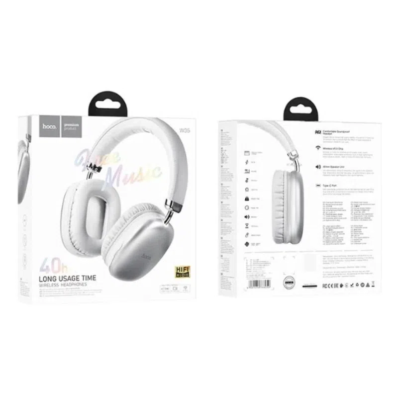 Наушники беспроводные Hoco W35 [Silver] 4
