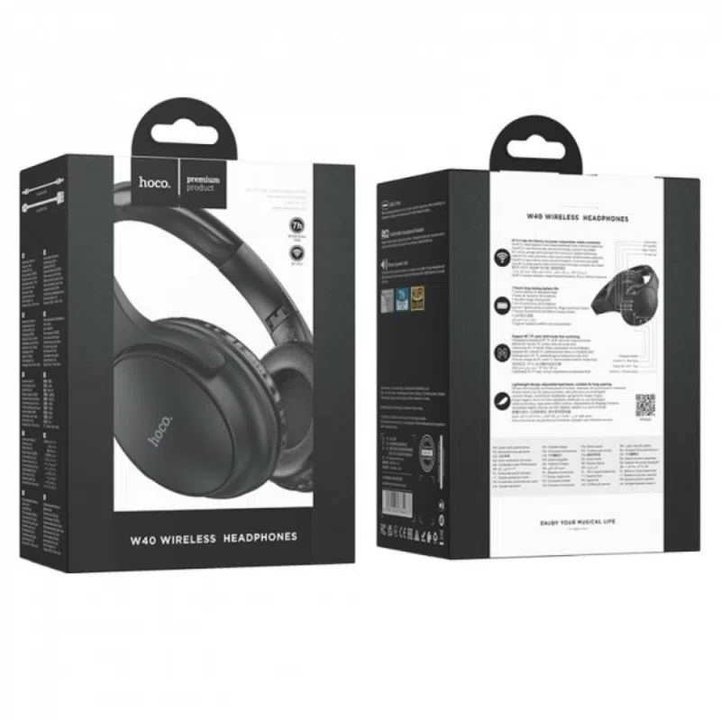 Наушники Wireless Hoco W40 Mighty [Black] 4