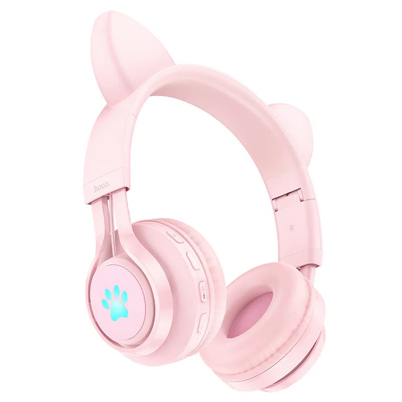 Наушники Wireless Hoco W39 Cat Ear [Pink] 2