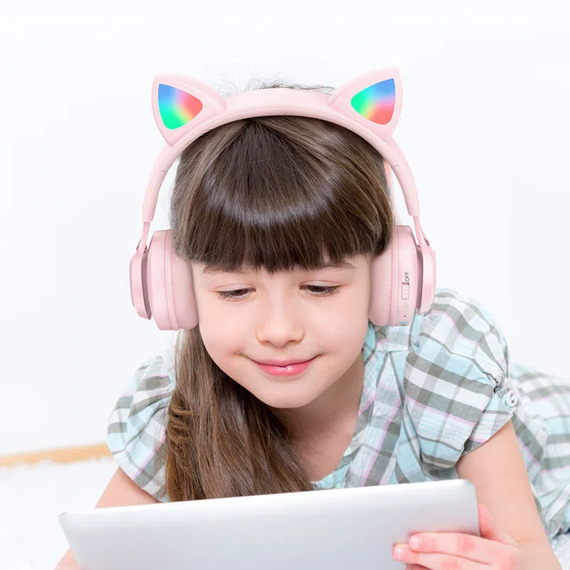Наушники Wireless Hoco W39 Cat Ear [Pink] 3