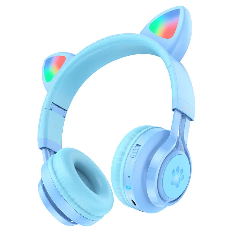 HOCO W39 Cat ear kids BT headphones Blue 4