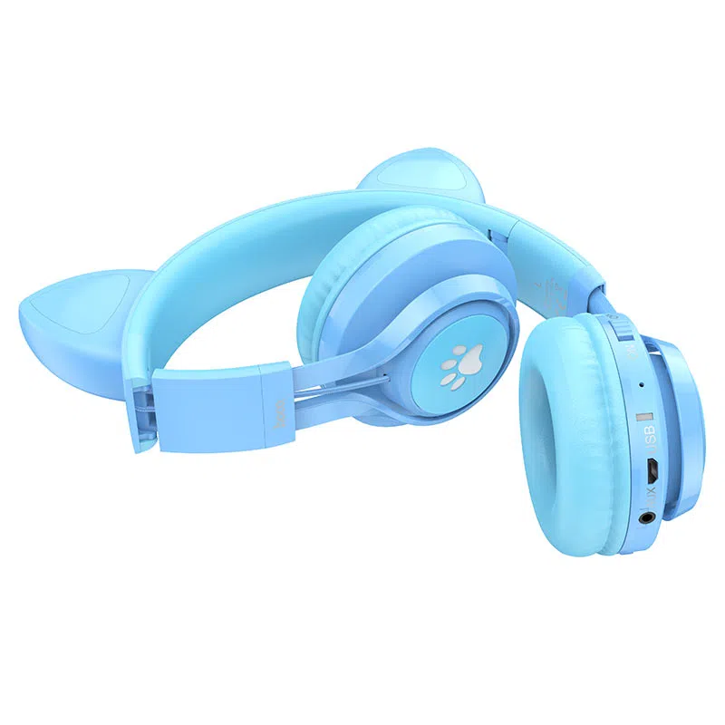 HOCO W39 Cat ear kids BT headphones Blue 3