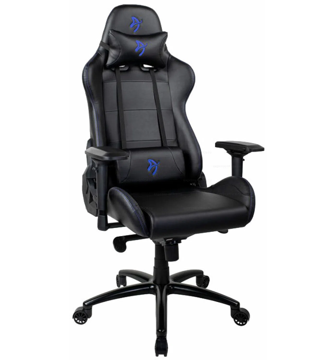 Scaun gaming AROZZI Verona Signature Black Blue logo 6