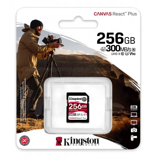 Карта памяти Kingston Canvas React Plus, 256 ГБ, Black 2