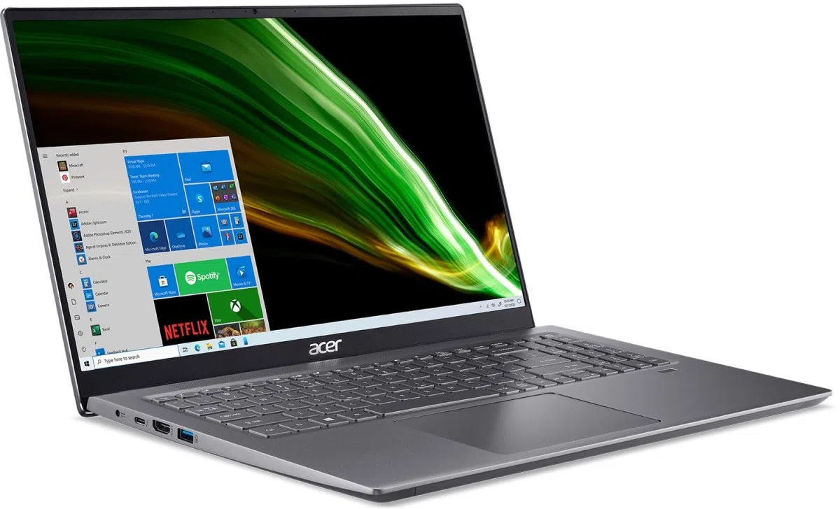 Laptop Acer Swift X SFX16-51G-54S5 Steel Gray 4