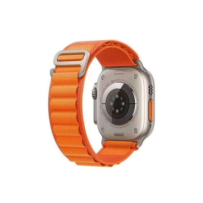 Strap for Apple Watch series all Nylon Orange size 44/45/49 3