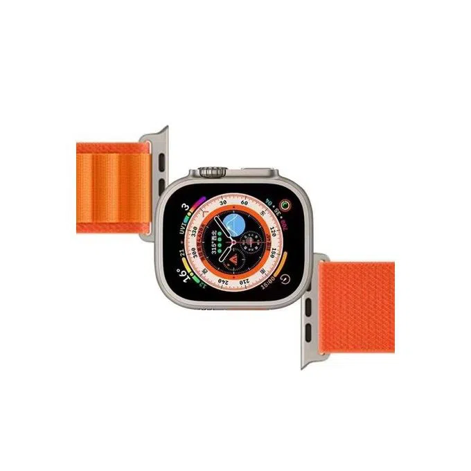 Strap for Apple Watch series all Nylon Orange size 44/45/49 5