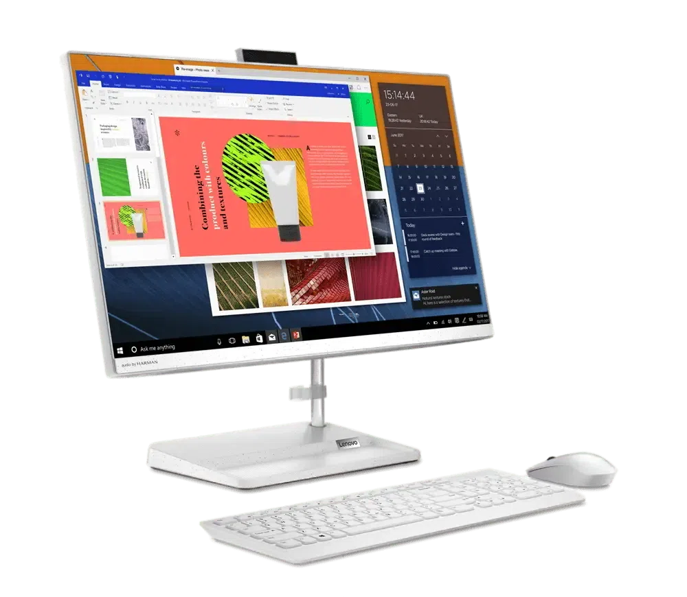 Моноблок Lenovo IdeaCentre 3 24ALC6, 23,8", AMD Ryzen 3 7730U, 16Гб/512Гб, Без ОС, Белый 2