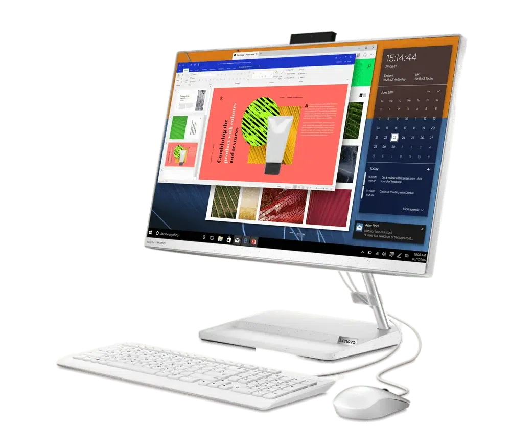 Моноблок Lenovo IdeaCentre 3 24ALC6, 23,8", AMD Ryzen 3 7730U, 16Гб/512Гб, Без ОС, Белый