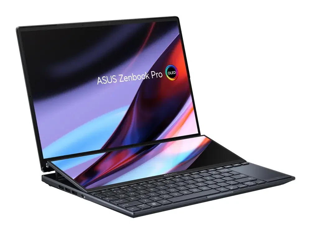 Laptop 14,5" ASUS Zenbook Pro 14 Duo OLED UX8402VU, Tech Black, Intel Core i7-13700H, 16GB/1024GB, Windows 11 Home