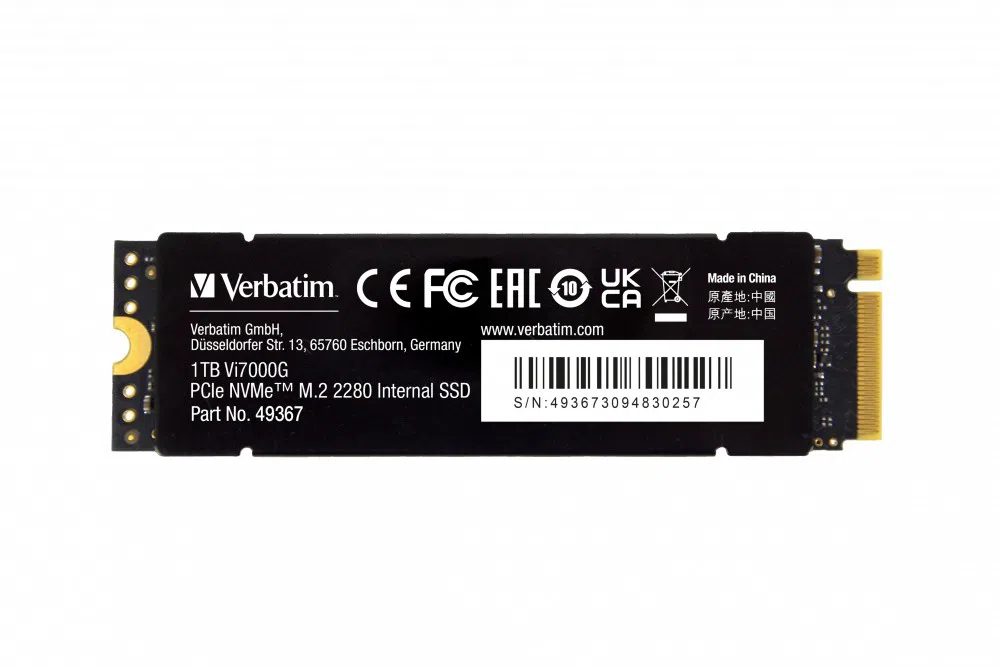 Накопитель SSD Verbatim Vi7000G, 1 ТБ, Black 2