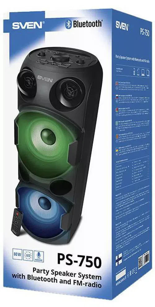 Портативная колонка Sven PS-750 Black 15