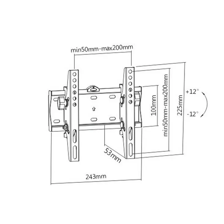 Suport pentru televizor Gembird WM-42T-02, Negru 3