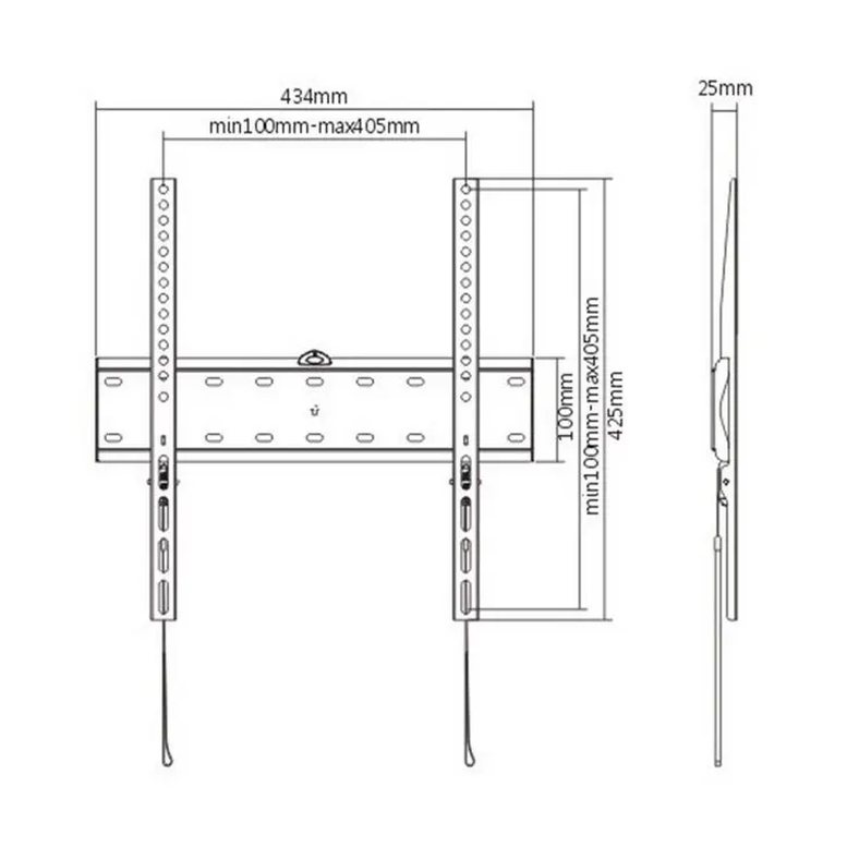 Suport pentru televizor Gembird WM-55F-02, Negru 2