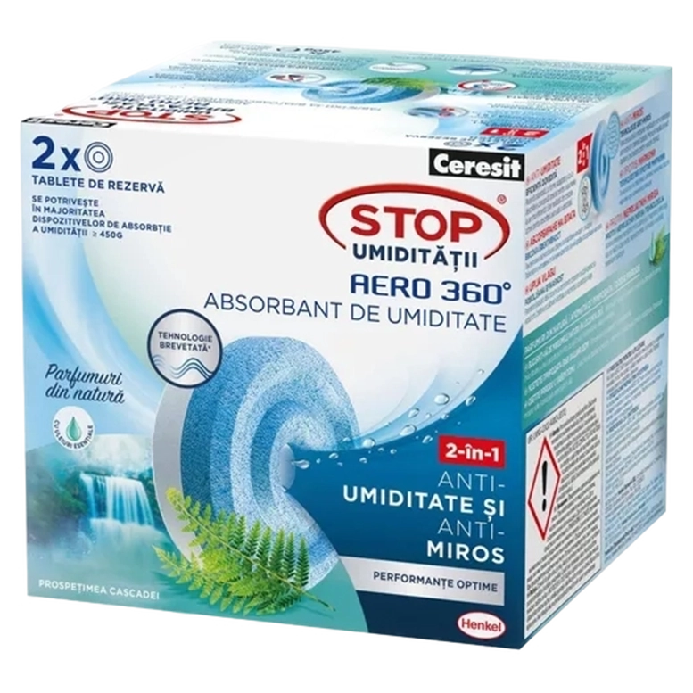Осушитель воздуха Ceresit 4309 Rezerva Prospetimea Cascadei 2 x 450 g