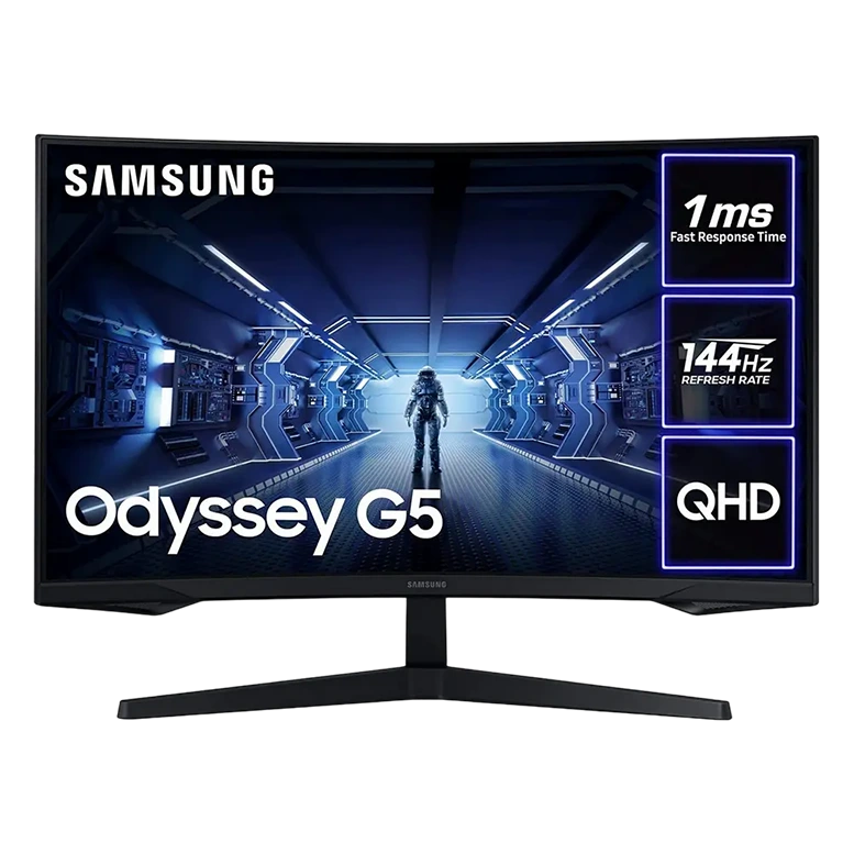 27" Игровой монитор Samsung C27G55TQ, VA 2560x1440 WQHD, Чёрный