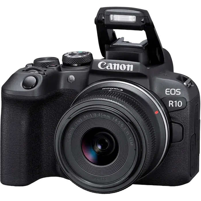Беззеркальный фотоаппарат Canon EOS R10 & RF-S 18-45mm f/4.5-6.3 IS STM KIT, Чёрный 3