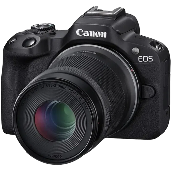 Беззеркальный фотоаппарат Canon EOS R50 Blac & RF-S 18-45mm & RF-S 55-210mm KIT, Чёрный 11
