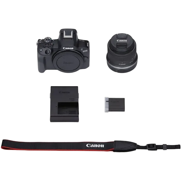 Беззеркальный фотоаппарат Canon EOS R50 Black & RF-S 18-45mm f/4.5-6.3 IS STM KIT, Чёрный 7