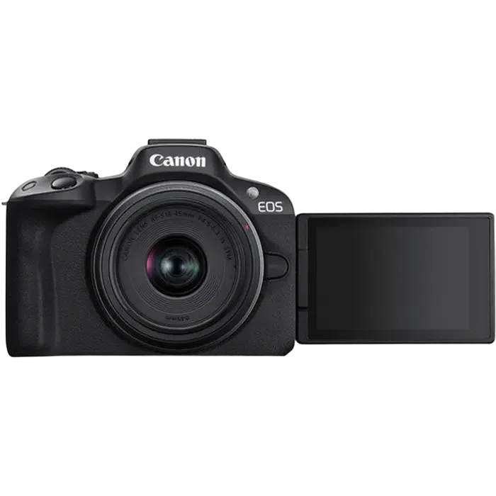 Беззеркальный фотоаппарат Canon EOS R50 Black & RF-S 18-45mm f/4.5-6.3 IS STM KIT, Чёрный 4