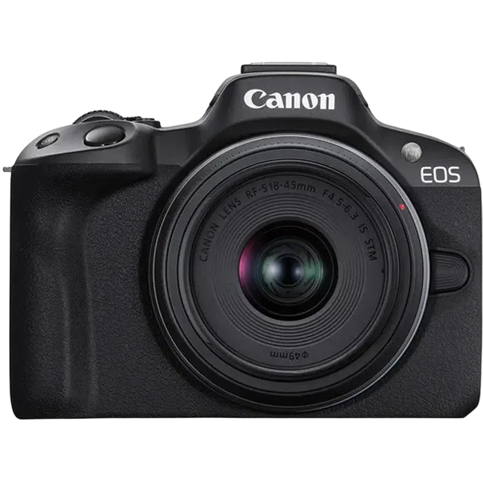 Беззеркальный фотоаппарат Canon EOS R50 Black & RF-S 18-45mm f/4.5-6.3 IS STM KIT, Чёрный 2