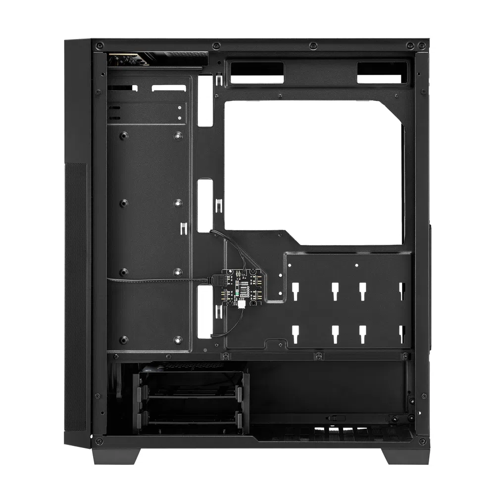 Корпус Sharkoon RGB FLOW / w/oPSU / Side panel / 1x120mm A-RGB LED / ATX / Black 7