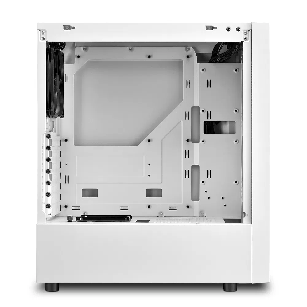 Корпус Sharkoon RGB SLIDER / w/oPSU / Side panel / 1x120mm / ATX / White 7