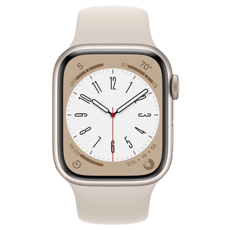 Apple Watch 8 MNU93 41mm, Starlight Almn Case Midnight Sport Band GPS