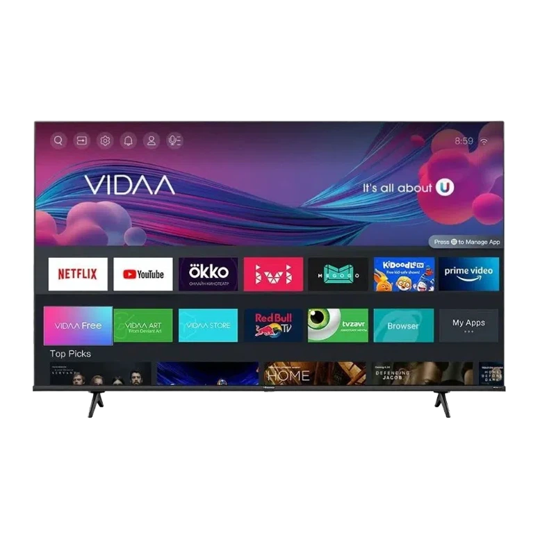 Телевизор Hisense 43" 43E7HQ Smart TV 4K Black