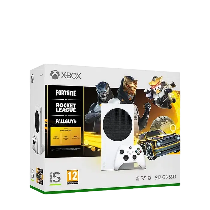 Игровая консоль Microsoft Xbox Series S, Белый, Fortnite, Fall Guys, Rocket League Bundle 2