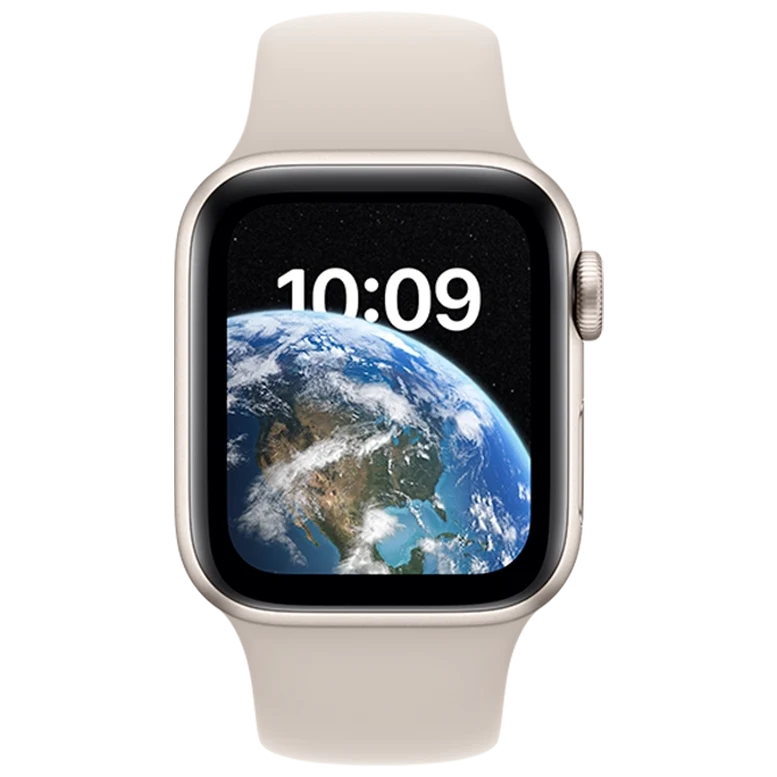 Apple Watch SE MNTE3 GPS 44mm Starlight Aluminium M/L Starlight Sport Band