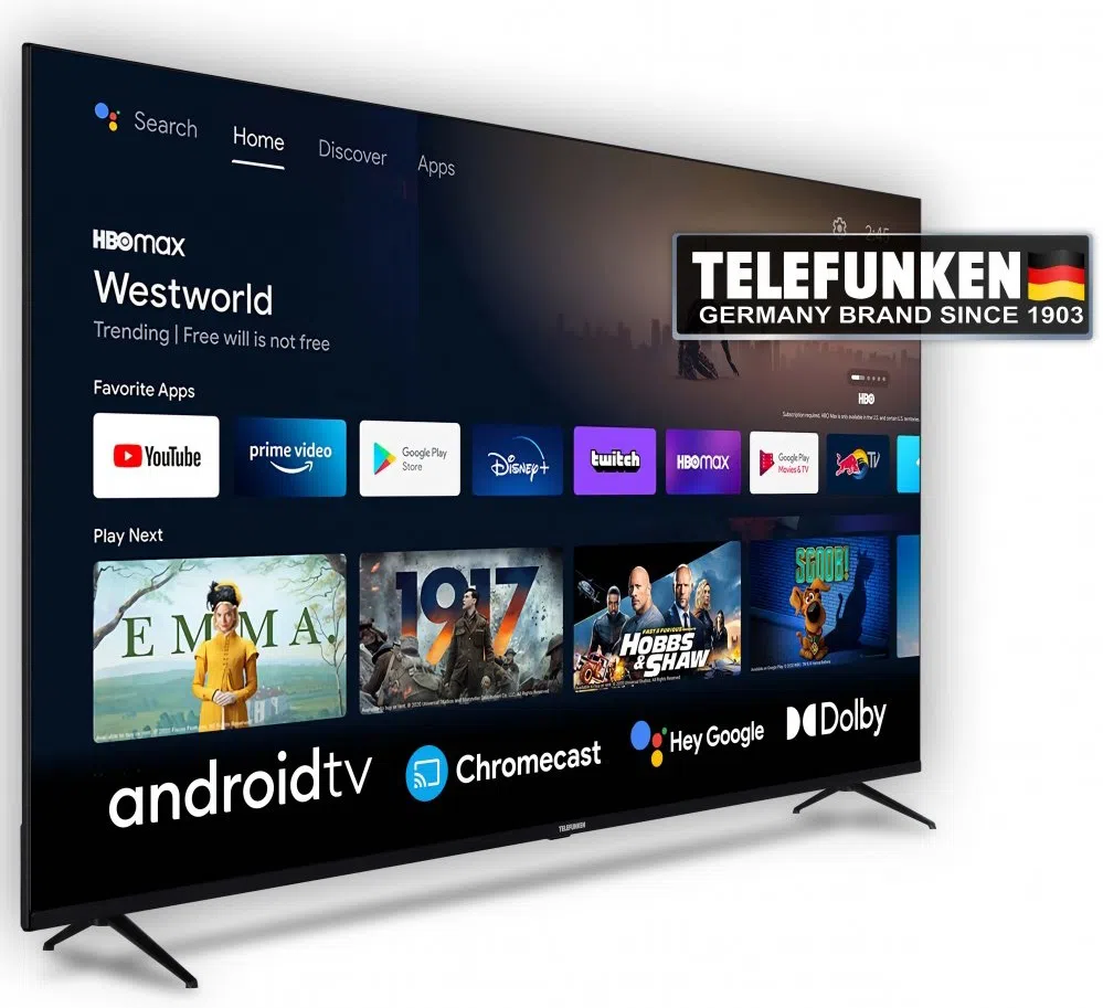 Телевизор Telefunken 65" 65QUA9360 Black 3