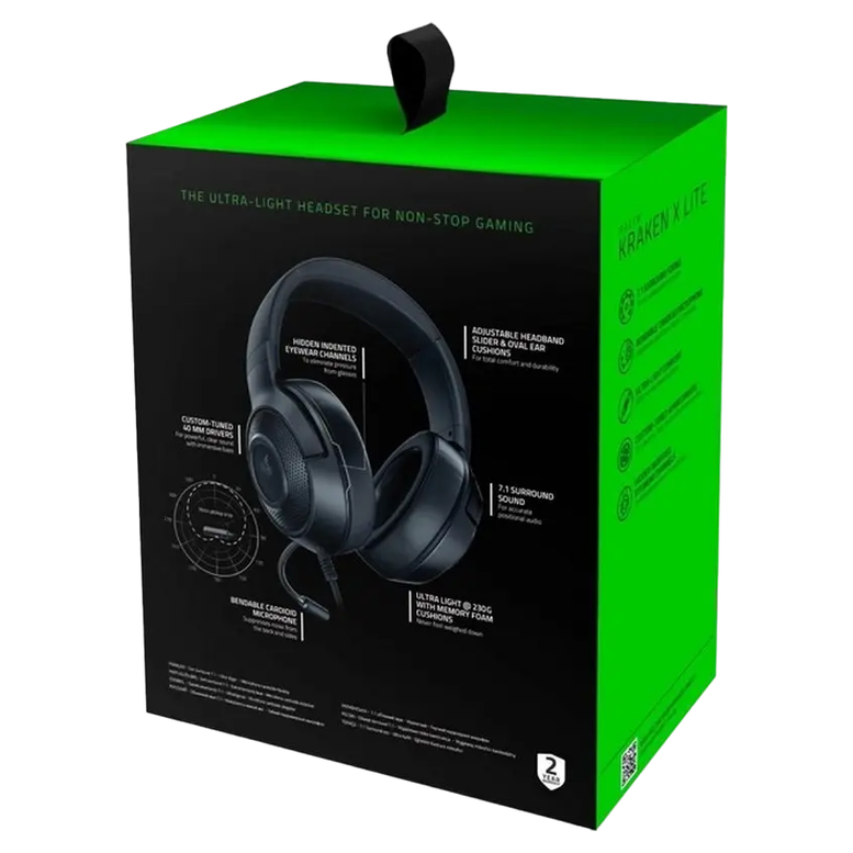 Наушники Razer Kraken X Lite, Проводные, Черный 13