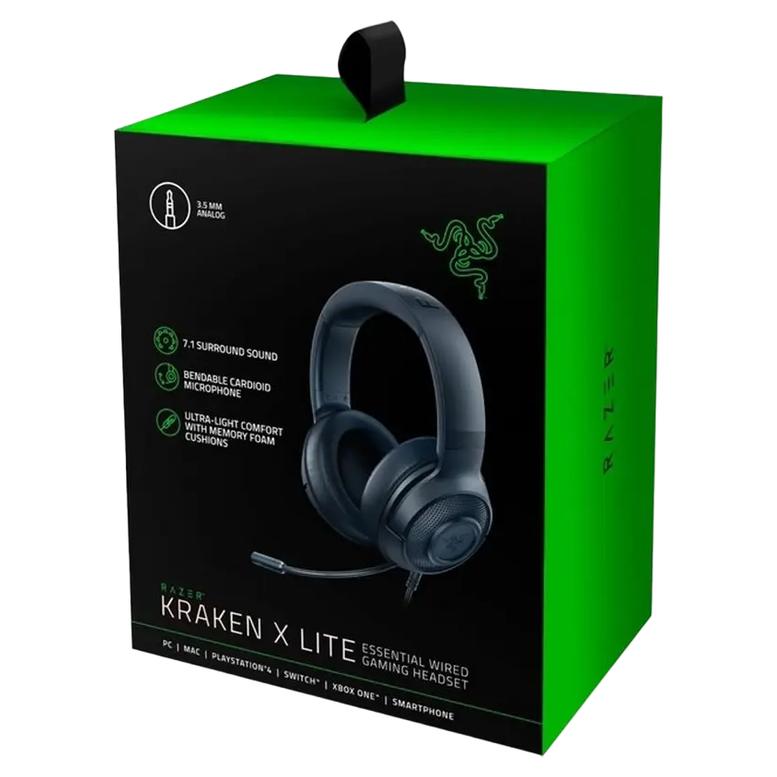 Наушники Razer Kraken X Lite, Проводные, Черный 12