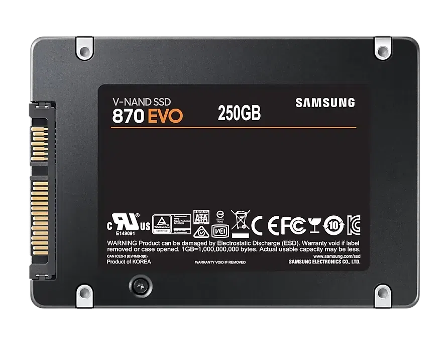 Накопитель SSD Samsung 870 EVO MZ-77E250, 250Гб, MZ-77E250B/KR 2