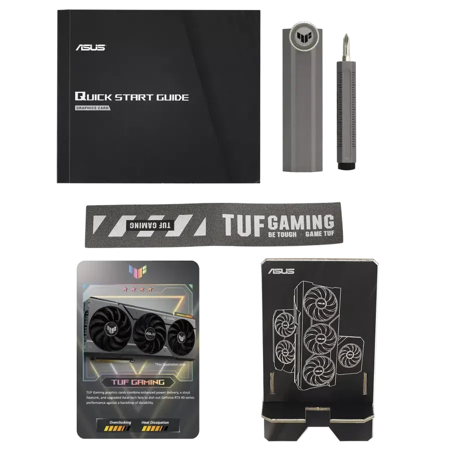 Видеокарта ASUS TUF-RTX4070-O12G-GAMING, 12ГБ GDDR6X 192бит (TUF-RTX4070-O12G-GAMING) 12