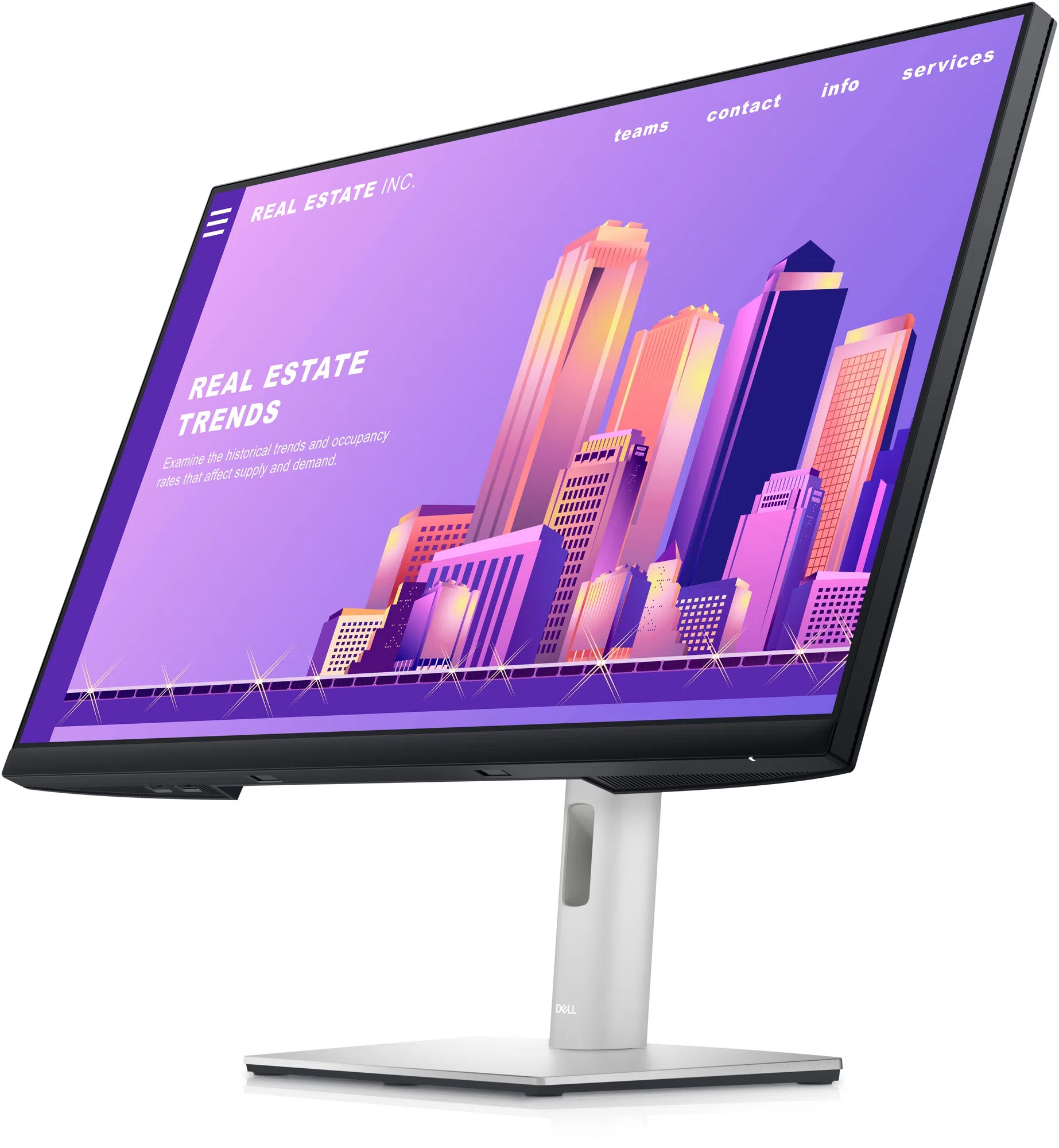 27.0" Монитор DELL P2722H / 5ms / Black/Silver 2