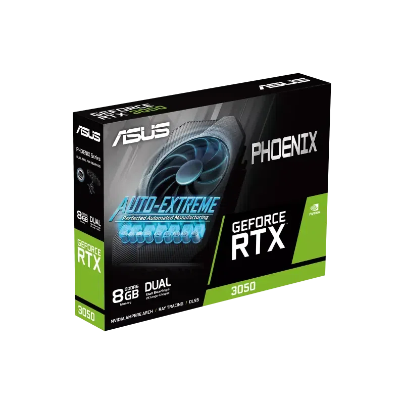Видеокарта ASUS PH-RTX3050-8G-V2, 8GB GDDR6 128бит (PH-RTX3050-8G-V2) 9