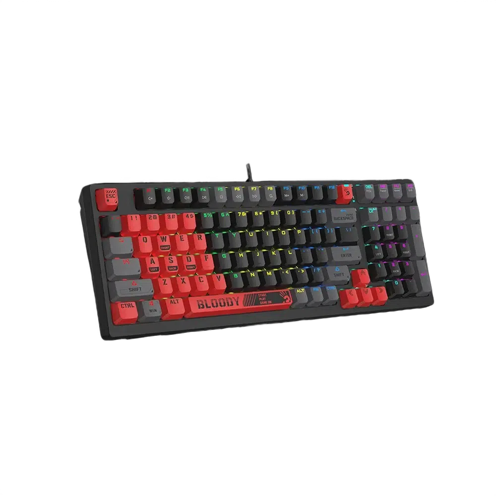 Клавиатура Bloody S98 Sports, Проводное, Красный 4