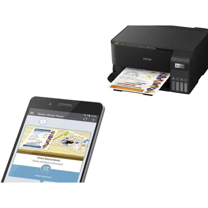 Струйный принтер Epson MFD EcoTank L3550, Чёрный 4