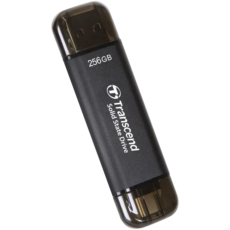Внешний портативный SSD накопитель Transcend ESD310C, 256Гб, Чёрный 3