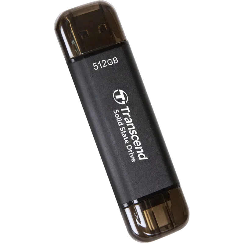 Внешний портативный SSD накопитель Transcend ESD310C, 512 GB, Чёрный 3