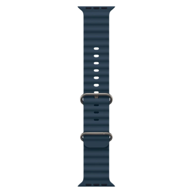 Apple Watch Ultra 2 GPS 49mm Titanium Beige Silicon Blue 3