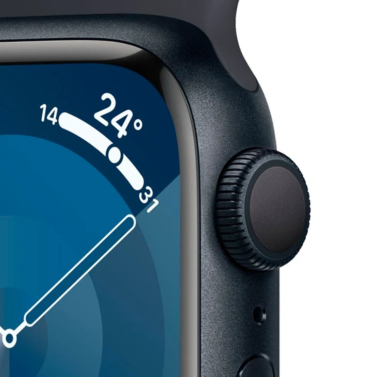 Apple Watch 9 GPS 41mm Aluminiu Midnight Silicon Blue 4
