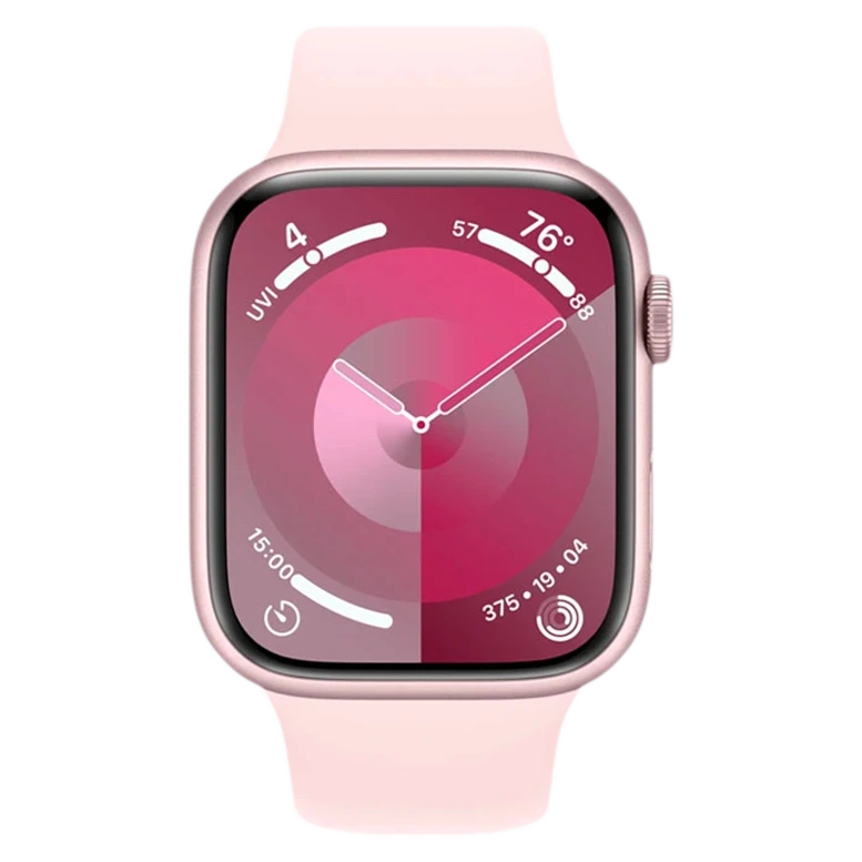 Apple Watch 9 GPS 41mm Aluminiu Pink Silicon Pink 6