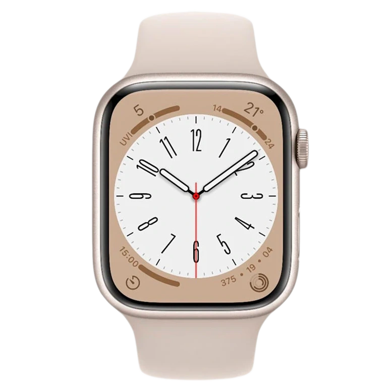 Apple Watch 9 GPS 41mm Aluminiu Starlight Silicon Beige 3