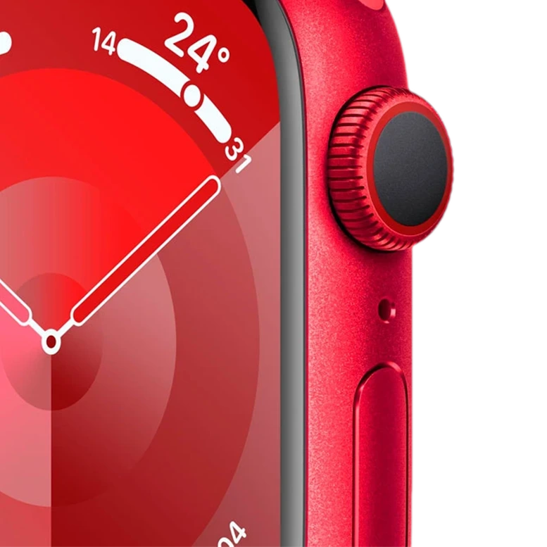 Apple Watch 9 GPS 45mm Aluminiu Red Silicon Red 3