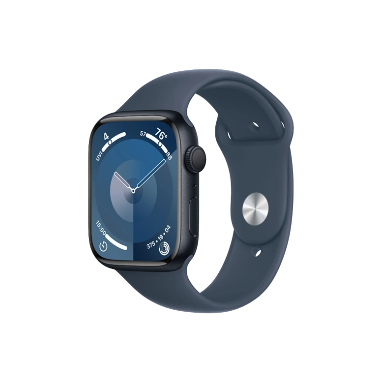 Apple Watch 9 GPS 45mm Aluminiu Midnight Silicon Blue 2