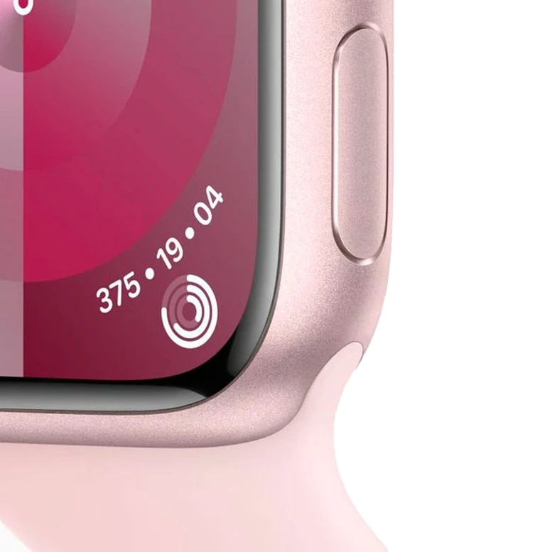 Apple Watch 9 GPS 45mm Aluminiu Pink Silicon Pink 4