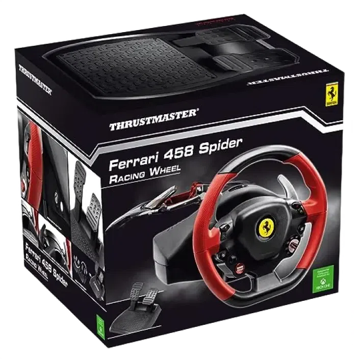 Volan Gaming Thrustmaster Ferrari 458 Spider, Negru/Rosu 5